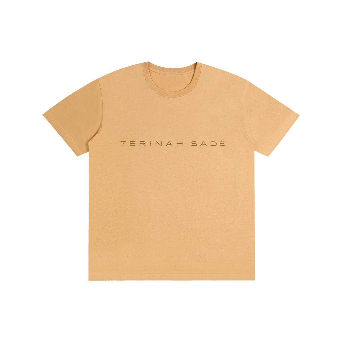 White pure cotton unisex T-shirt from ODMPOD displayed flat with short sleeves and round neckline.