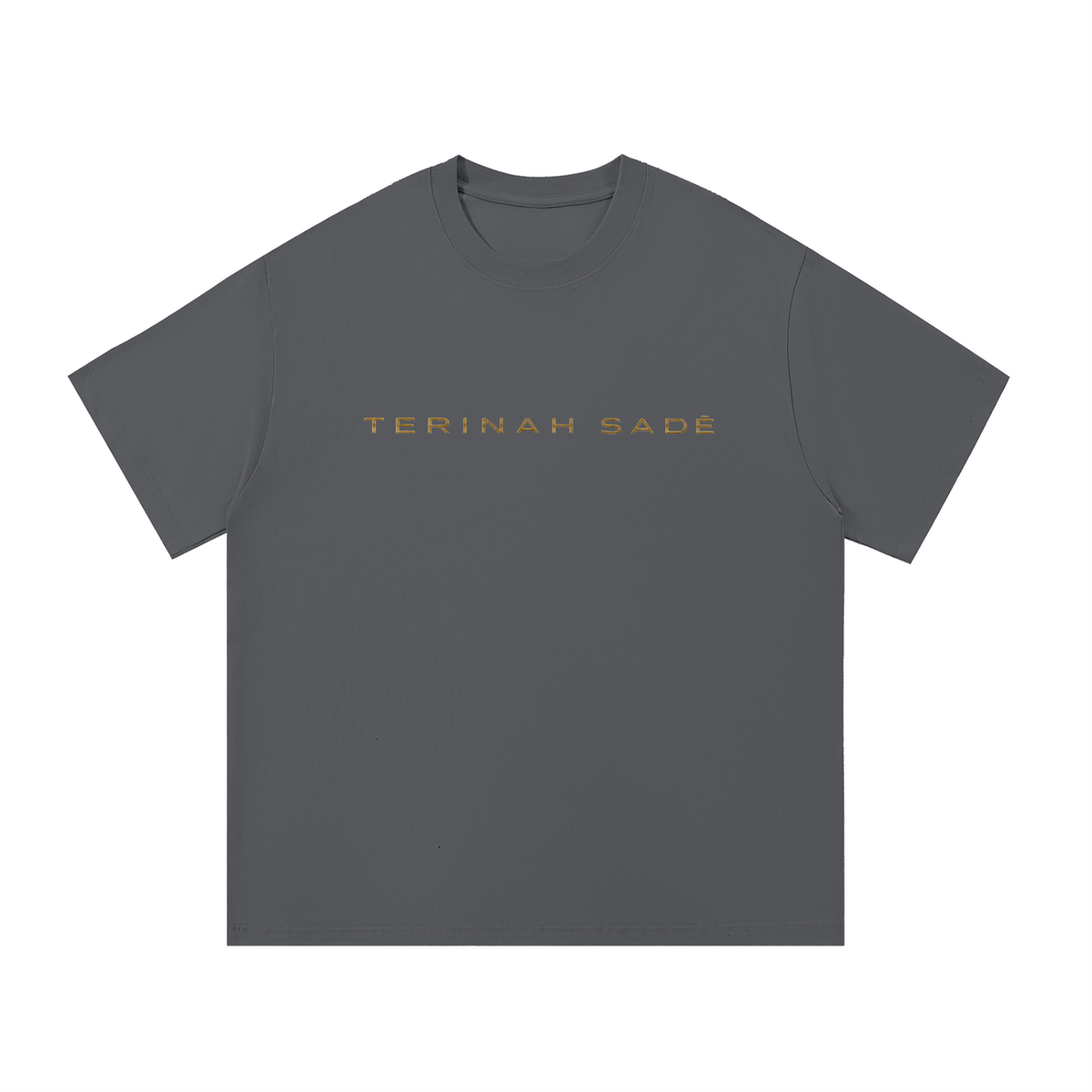 Light gray ODMPOD Essential Cotton T-Shirt displayed flat, showing a simple crew neck and soft cotton fabric.
