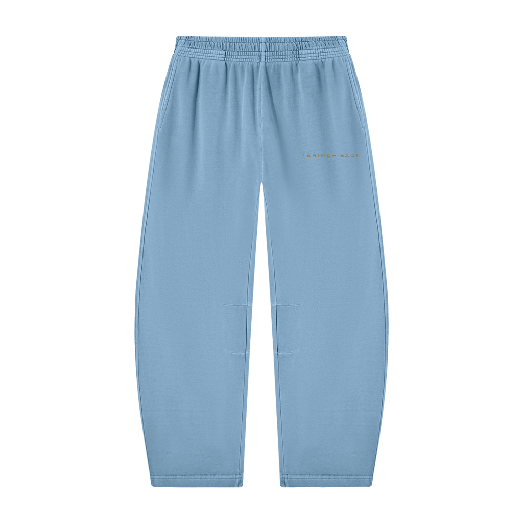 Unisex Vintage Washed Barrel Leg Sweatpants