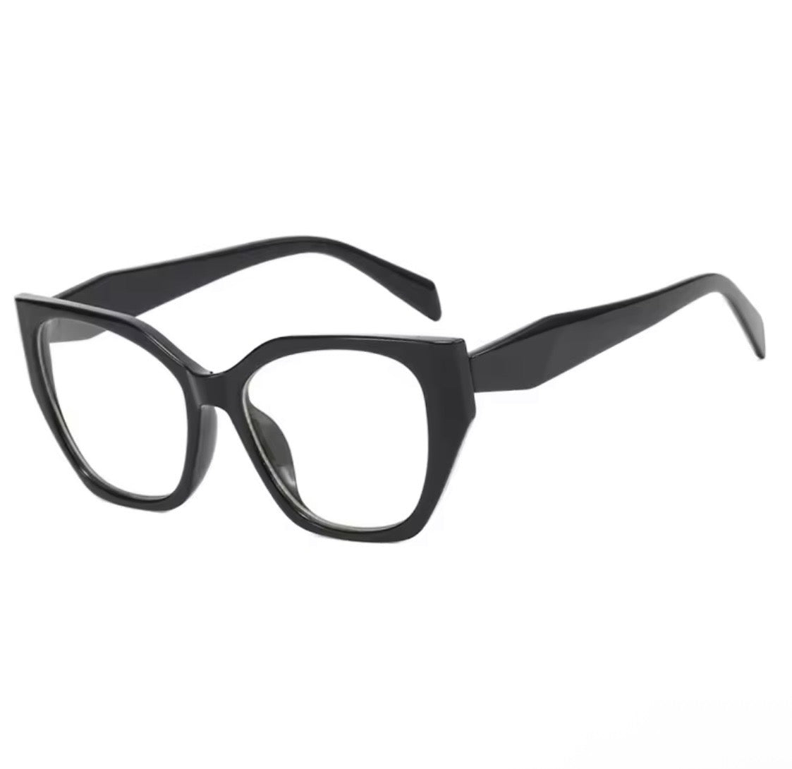 Retro square glasses anti blue light