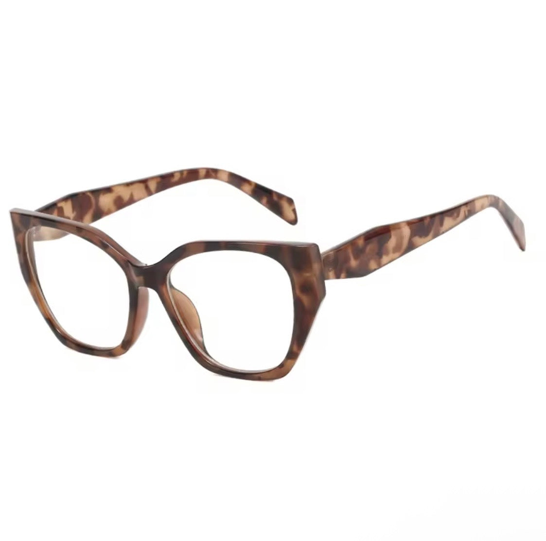 Retro square glasses anti blue light