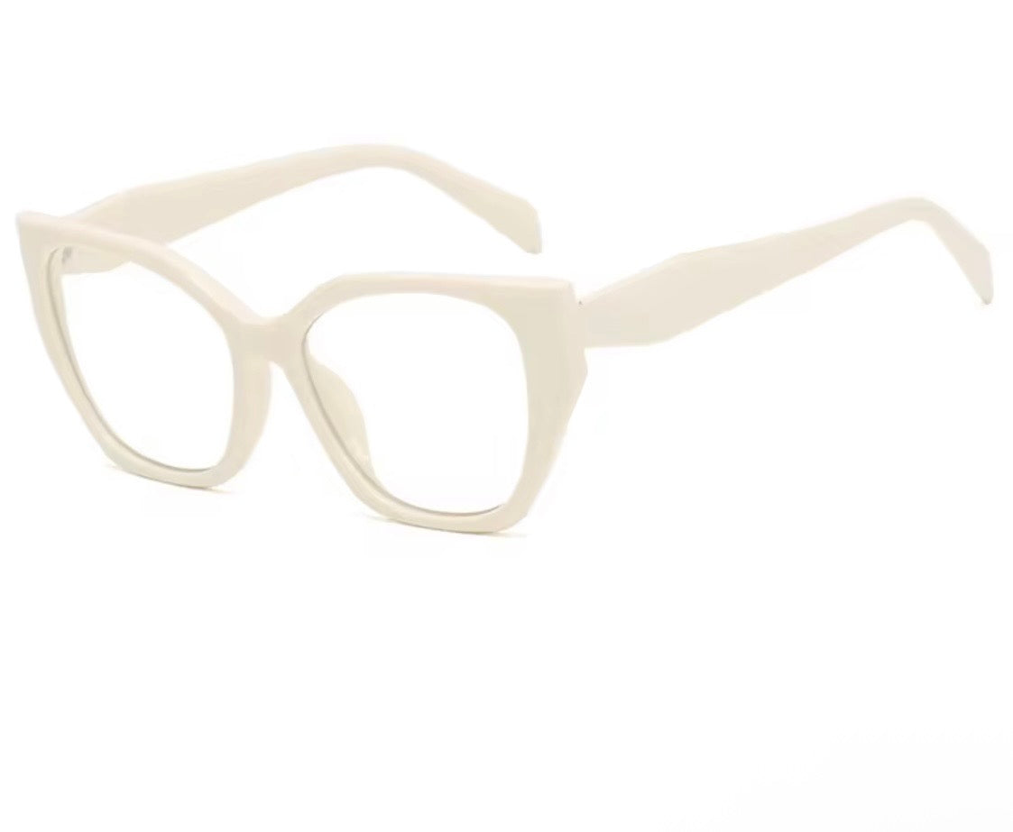 Retro square glasses anti blue light
