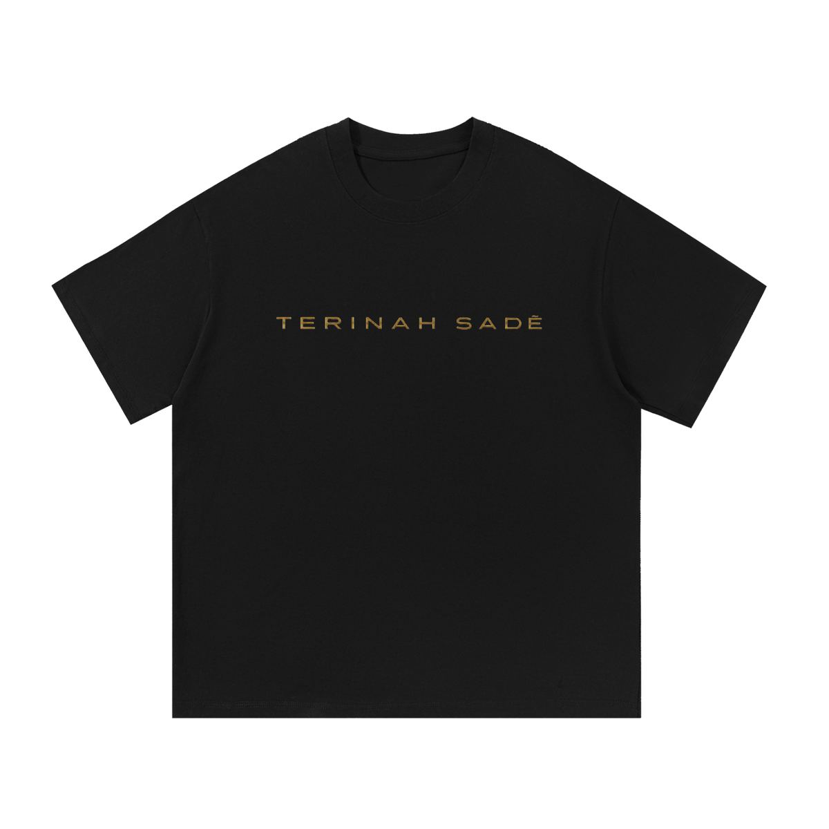 White ODMPOD Essential Cotton T-Shirt laid flat, showing front view and smooth fabric texture.